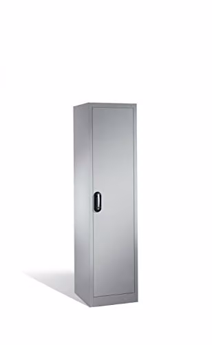 Armario de archivadores C+P MÄ-BELSYSTEME con puertas batientes y estantes regulables, disponible en blanco o gris, An/P/Al: 50 x 50 x 195 cm