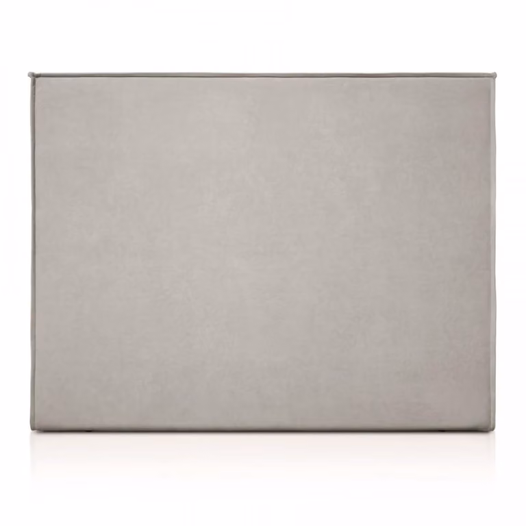 Cabecero tapizado Morfeo de estilo escandinavo en color gris para cama de 160 cm, An: 170 cm, Al: 120 cm