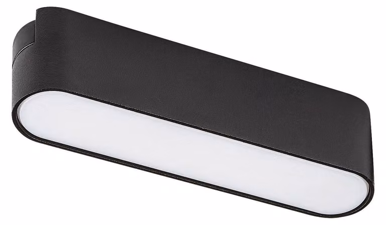 Lámpara LED para carril electrificado Rabalux LiTrack Line03V ajustable en color negro de aluminio y plástico