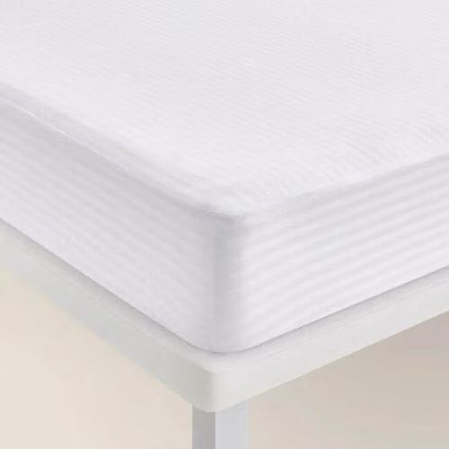 Protector de colchón Pikolin Home de algodón blanco transpirable An/P/Al: 160 x 200 cm