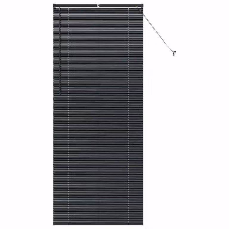 Persiana veneciana de aluminio vidaXL en negro, An/Al: 95 x 220 cm, con lamas de 25 mm