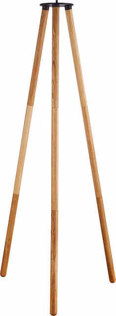 Trípode de suelo Nordlux Caldera en madera natural y metal color marrón de 102,3 cm