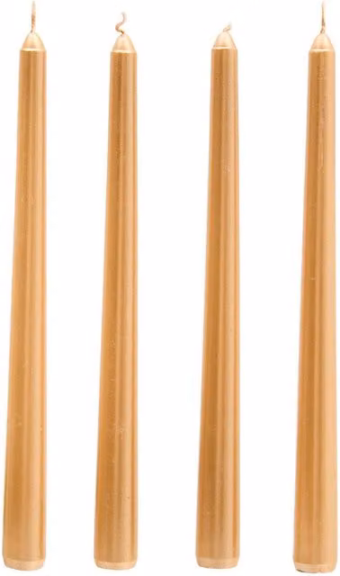 Set de 4 botones satinados Feeric Lights & Christmas en color bronce y oro de 192g