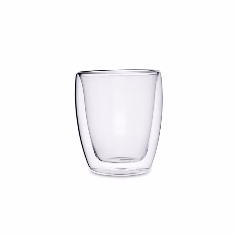 Set de 6 vasos de agua Serenia de Quid en vidrio de doble pared transparente de 300 ml