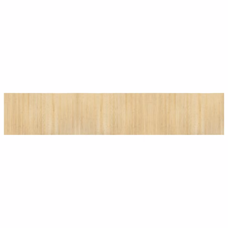 Alfombra rectangular de bambú vidaXL color beige, An/P: 60 x 300 cm